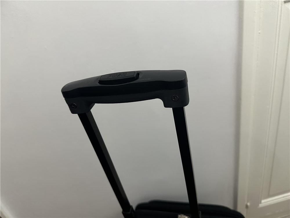 Manija de valija impresa en 3D, segunda vista.