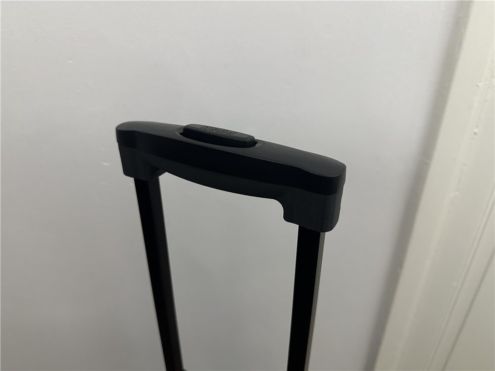 Manija de valija impresa en 3D, tercera vista.
